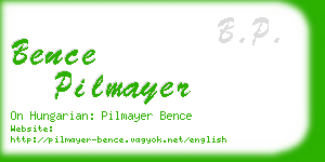 bence pilmayer business card